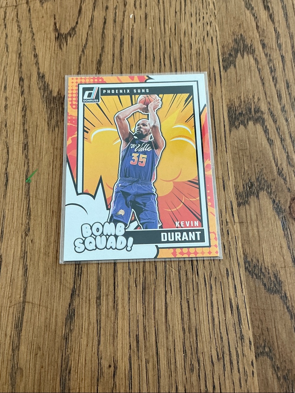 Donruss Kevin Durant Bomb Squad Basketball Card - Orange/Blue